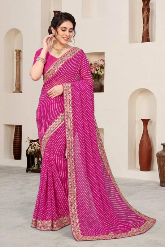 GC lahriya print wholesale saree for women